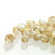 True2™ Czech Fire polished faceted glass beads 2mm - Crystal yellow rainbow